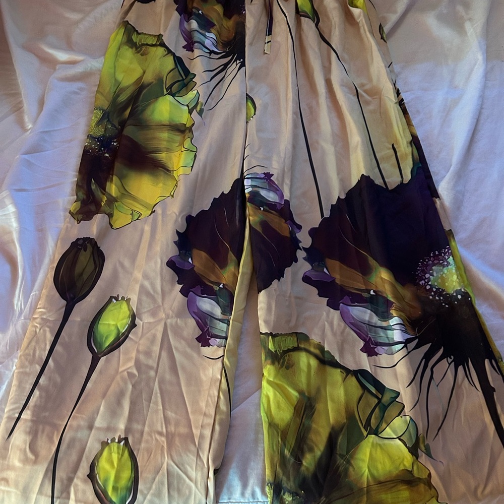 Floral Wide-Leg Pants